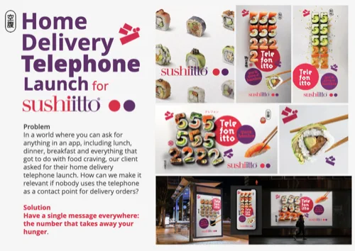Home Delivery Telephone Launch sushiitto